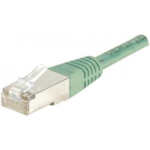 deXlan - Cordon de raccordement - RJ-45 (M) pour RJ-45 (M) - 7 m - STP - CAT 6 - vert