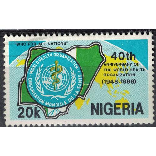 Nigeria 1988 Oblitéré Used Oms Organisation Mondiale De La Santé Su