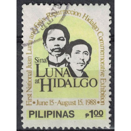 Philippines 1988 Oblitéré Used Exposition Artistes Juan Luna Et Félix Resurrección Hidalgo Su