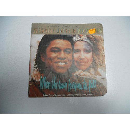 Jermaine Jackson Pochette Vendue Sans Disquewhen The Rain Begins To Fall Pia Zadora