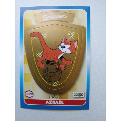 Autocollant Sticker Carte Les Schtroumpfs Cora Match 2013 N° 12