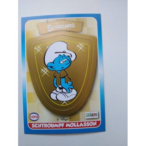 Autocollant Sticker Carte Les Schtroumpfs Cora Match 2013 N° 14