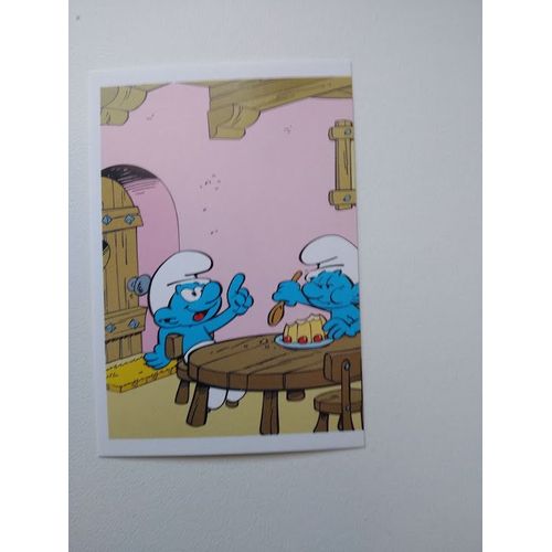 Autocollant Sticker Carte Les Schtroumpfs Cora Match 2013 N° 42