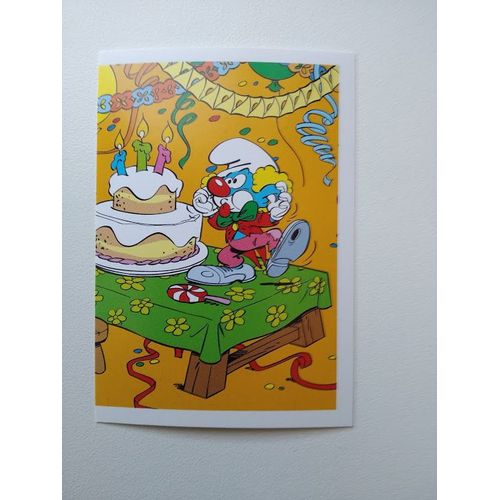 Autocollant Sticker Carte Les Schtroumpfs Cora Match 2013 N° 64