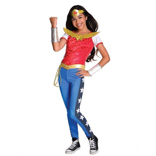 Déguisement Luxe Wonder Woman Super Hero Girls Fille - Taille: 3 À 4 Ans (104 Cm)