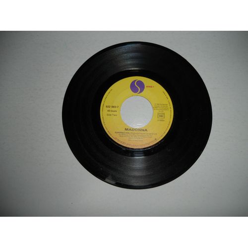 Madonna Disque Sans Pochette /// Supernatural/// Et Pas D'inscription Sur L'autre Face