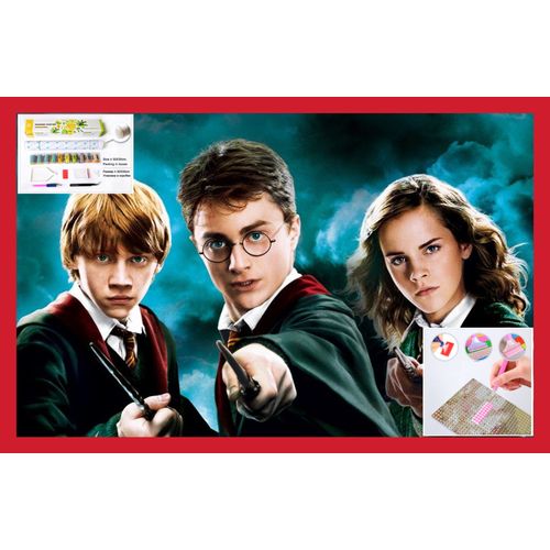 Kit Set Loisir Créatif Point De Croix Broderie 30x40cm Harry Potter Mosaique 5d Diamant Poster 3d