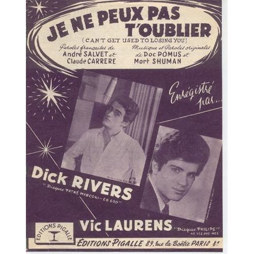 Dick Rivers - Lot De 33 Partitions