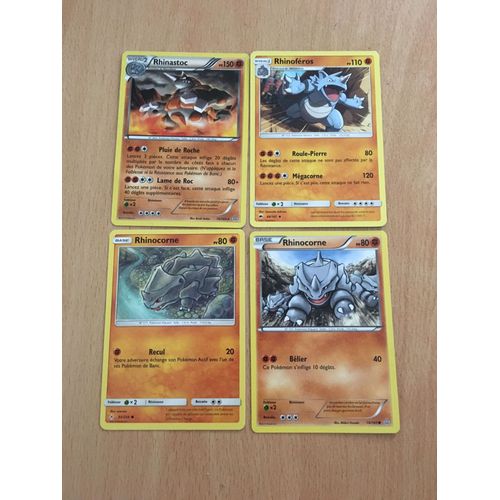 (1835) 2x Rhinocorne + Rhinoféros + Rhinastoc Pokemon