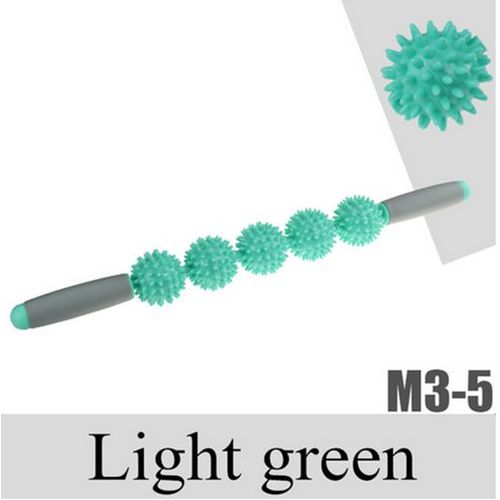 21 Pouces Gym Muscle Massage Roller Yoga Stick Muscle Body Massage Relax Tool Muscle Roller Sticks Avec Point Spiky Ball