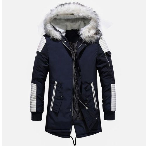 Manteau Hiver Matelasse Homme Capuche Fausse Fourrure Veste Chaude Mi Longue paisse Rakuten