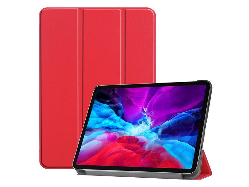 Étui En Cuir Pu Pour Apple Ipad Pro 12,9 Pouces 2020/2018 Rouge