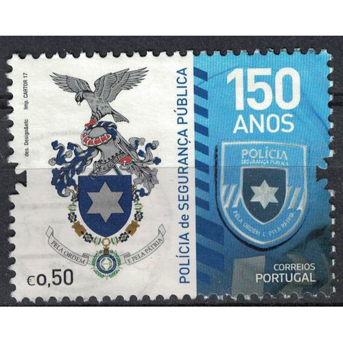 Portugal 2017 Oblitéré Used Polícia De Segurança Pública Blason De La Police Su