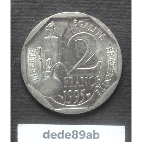France . Pièce De 2 Francs 1995 . Louis Pasteur . Nickel