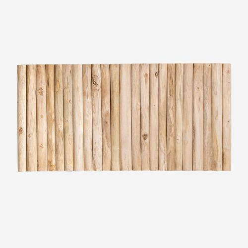 Tête De Lit Pour Lit De 150 Cm En Bois De Teck Narel Marron Bois Naturel