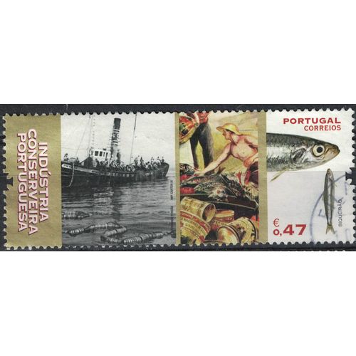 Portugal 2016 Oblitéré Used Industria Conserveira Biqueirão Conserves Industrie Anchois Su