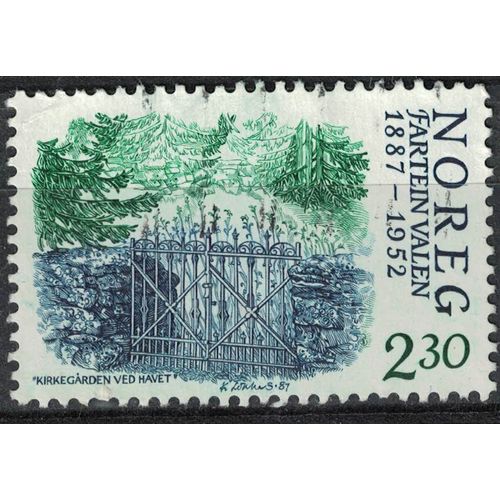Norvège 1987 Oblitéré Used Musique Fartein Valen Compositeur Su