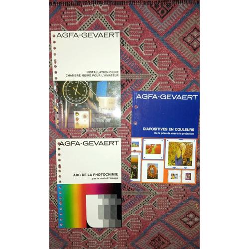 Lot De 4 Guides Photographies: Installation D'une Chambre Noire Pour L'amateur/  Abc De La Photochimie Par Le Mot Et L'image /Diapositives En Couleurs De La Prise De Vues À La Projection. Comme Neuf.