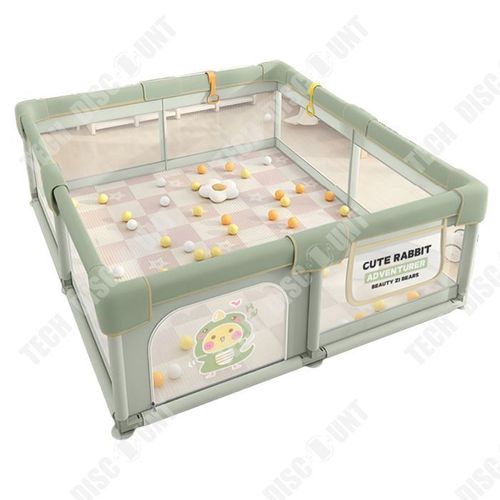 Td Parc 150 X 180cm Parc Enfant Pliable Parc Enfant Modulable Clôture Pour Enfants Avec Maille Respirant Parc Jeux Enfant Interieur