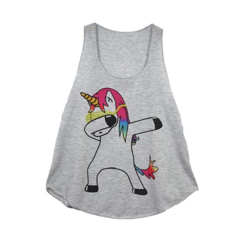 Debardeur Femme Imprime - Licorne Dab - Gl Boutik