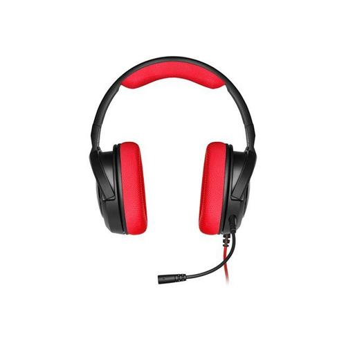 CORSAIR Gaming HS35 - Micro-casque - circum-aural - filaire - jack 3,5mm - rouge