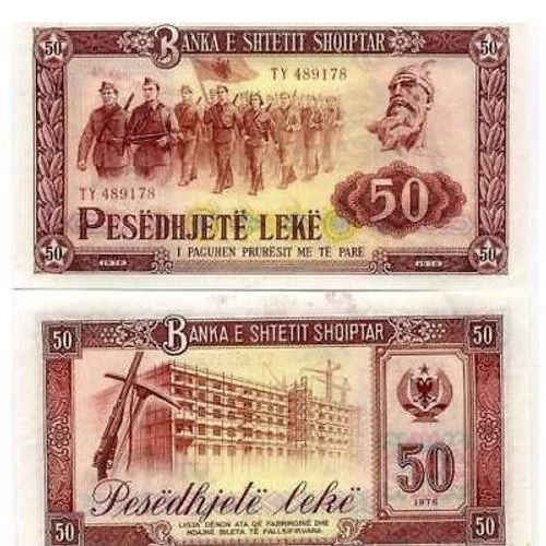 Billet Albanie 50 Leke