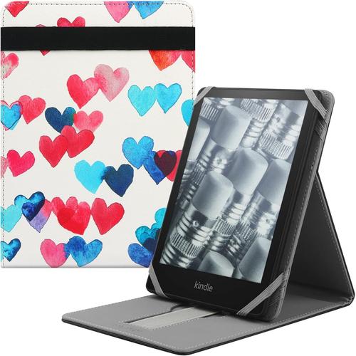 Foldable Étui Pour 6.8" Kindle Paperwhite 11è Gen 2021/Signature Edition 2021/Kindle 2019 10è Gen Housse De Support À Rabat Vertical Pour 6-6.8'' Kindle Kobo Sony E-Book E-Reader - C?Ur