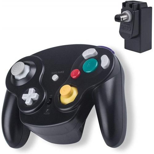Gamecube - Contrôleur Gamecube Sans Fil Pour Nintendo Pour Ngc Pour Wii, Noir