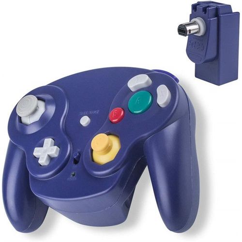 2.4g Wireless Controller Joypad Gamepad Pour Gamecube Ngc Violet