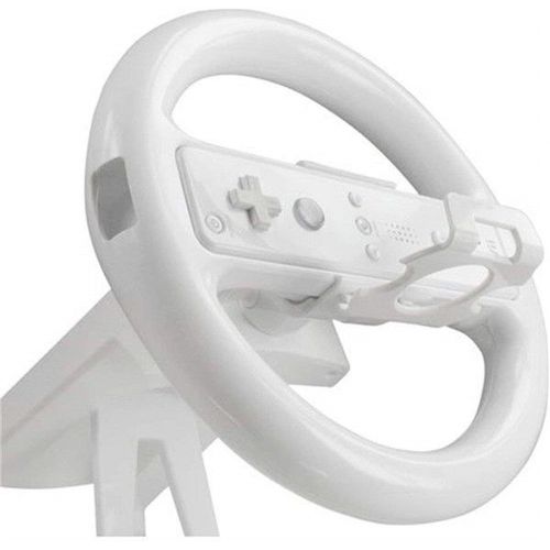 Jeu De Course De Haute Performance Volants De Direction Poignée Pour Wii Mario Kart, Blanc