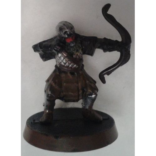 Figurine Plastique Peinte Archer Orc 3,4 Cm Warhammer Le Seigneur Des Anneaux Middle Earth 2003