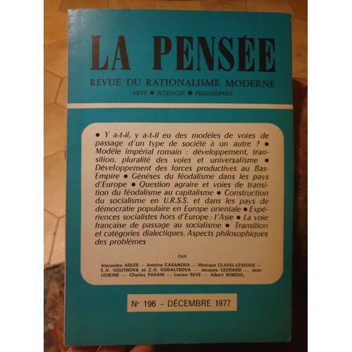 La Pensée 196 Adler Casanova.......