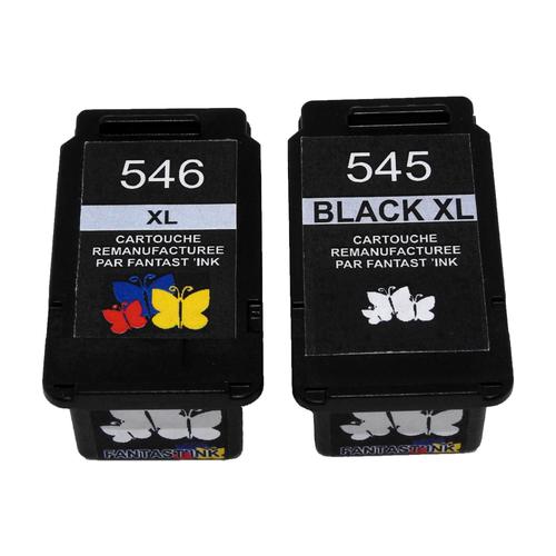 vhbw Lot de 2 cartouches d'encre recycl?es (noir&couleur) pour