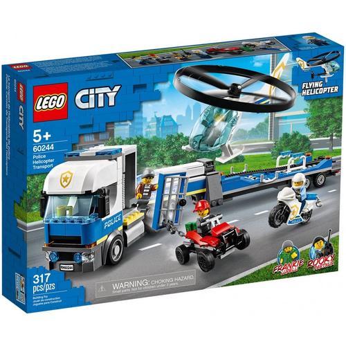 Lego City - Le Transport De L'hélicoptère De La Police - 60244