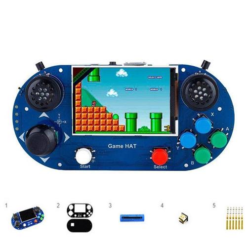 Game Hat For Raspberry Pi A+/B+/2b/3b/3b+/ Zero/Zero W/Zero Wh Portable Game Console With 3.5inch Ips Screen Smoothly Display