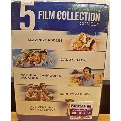 Blazing Saddles/Caddyshack/Vacation/Grumpy Old Men/Ace Venture Pet Detective 5 Film Dvd Comedy Collection Set (5 Great Comedy's 1 Dvd Set)