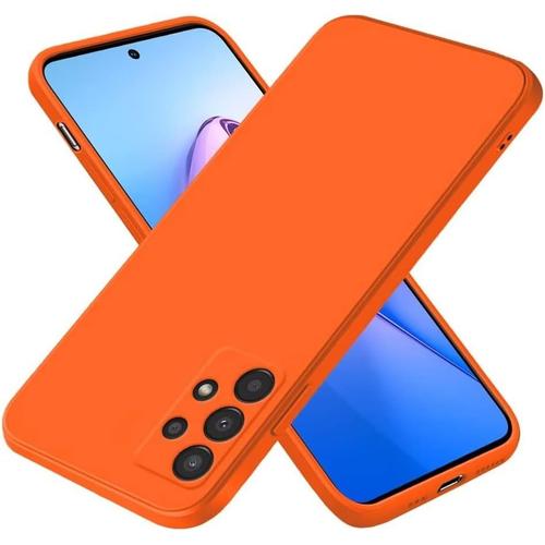 Coque Pour Samsung Galaxy A13 4g 6.6"" Inches , Étui En Silicone Tpu Souple - Orange