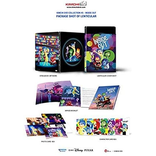 Inside Out (3d Blu-Ray + 2d Blu-Ray Steelbook) [Kimchidvd Exclusive Lenticular Slip Cover; Region-Free Limited Edition Kimchi]