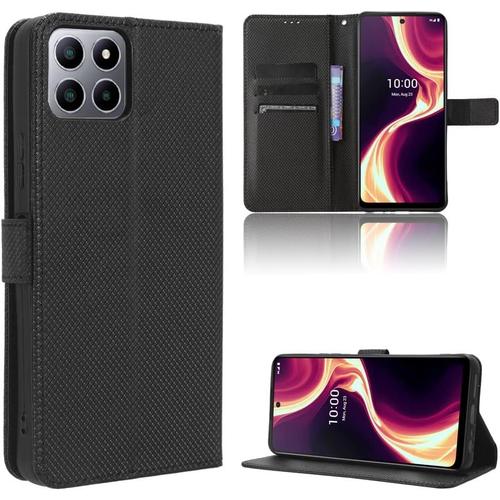 Coque En Cuir Noir Pour Mobile Celero 5g Plus De Chez Boost, Étui De Protection Pour Téléphone Portable