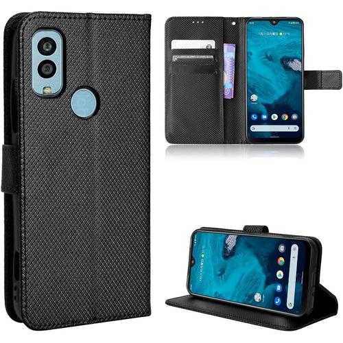 Étui En Cuir Pour Kyocera Android One S10, Housse De Protection Et Coque Noire Pour Téléphone Portable.