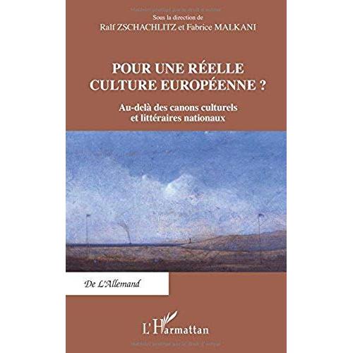 Pour Une Réelle Culture Européenne ? - Au-Delà Des Canons Culturels Et Littéraires Nationaux