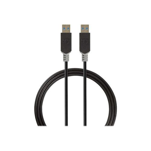 Nedis - Câble USB - USB type A (M) pour USB type A (M) - USB 3.0 - 2 m - moulé, rond - anthracite