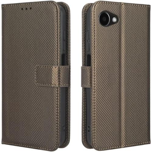 Coque Cuir Pour Orbic Joy Coque Housse Etui Cover,Coque Pour Orbic Joy 4g Rc608l Coque Etui En Cuir Pu Pour Téléphone Portable Brown