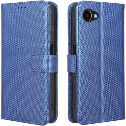 Coque Cuir Pour Orbic Joy Coque Housse Etui Cover,Coque Pour Orbic Joy 4g Rc608l Coque Etui En Cuir Pu Pour Téléphone Portable Blue