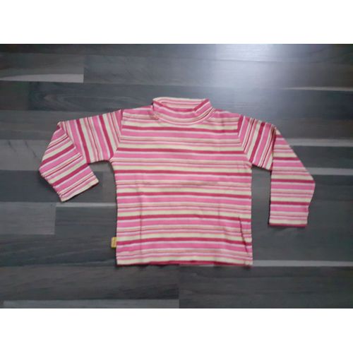 T-Shirt Rayé Rose 3 Ans