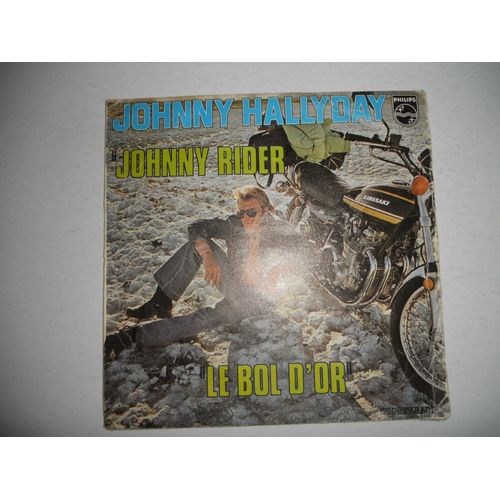 Pochette Sans Disque Johnny Hallyday - Johnny Rider / Le Bol D'or