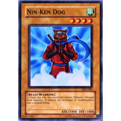 Carte Yu-Gi-Oh Dcr-002 Nin-Ken Dog (Chien Nin-Ken) - Commune Neuf