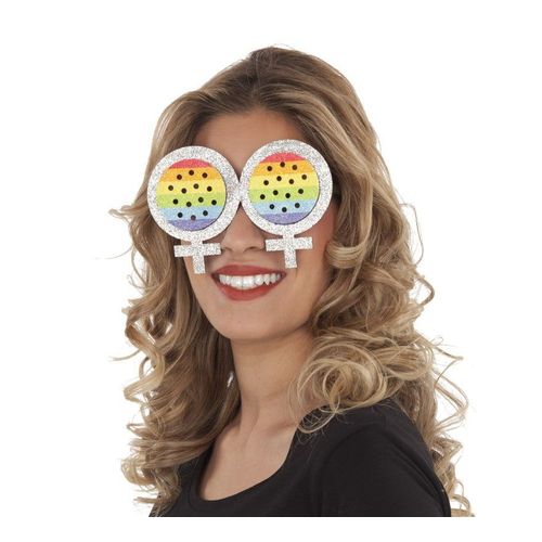 Lunettes Symbolo Féminin Arc-En-Ciel (Taille Unique Adulte)