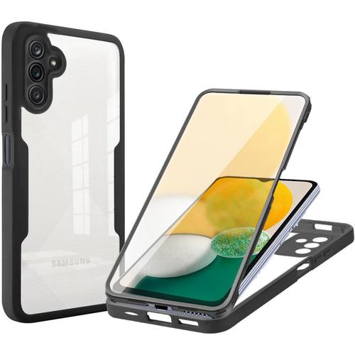 Coque De Protection À 360° Avec Protection D'écran Intégrée Pour Samsung Galaxy A13 5g/A04/A04s Noir