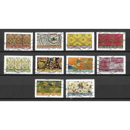 Série Incomplète De Timbres Oblitérés De France "2011". "Tissus Du Monde".